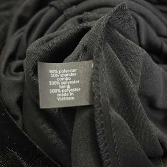 LANE BRYANT Velvet Pleated Black Lace Midi Dress Size 22 - Picture 7 of 11